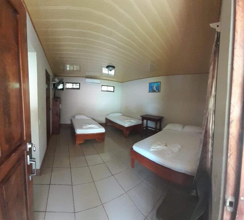 Postel nebo postele na pokoji v ubytování Cabinas Mifran
