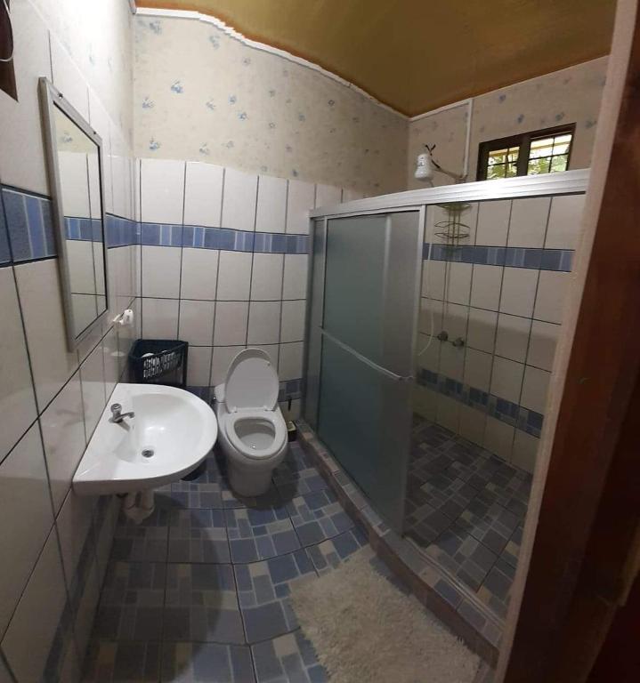 Koupelna v ubytování Cabinas Mifran