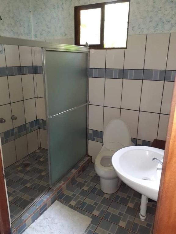 Koupelna v ubytování Cabinas Mifran