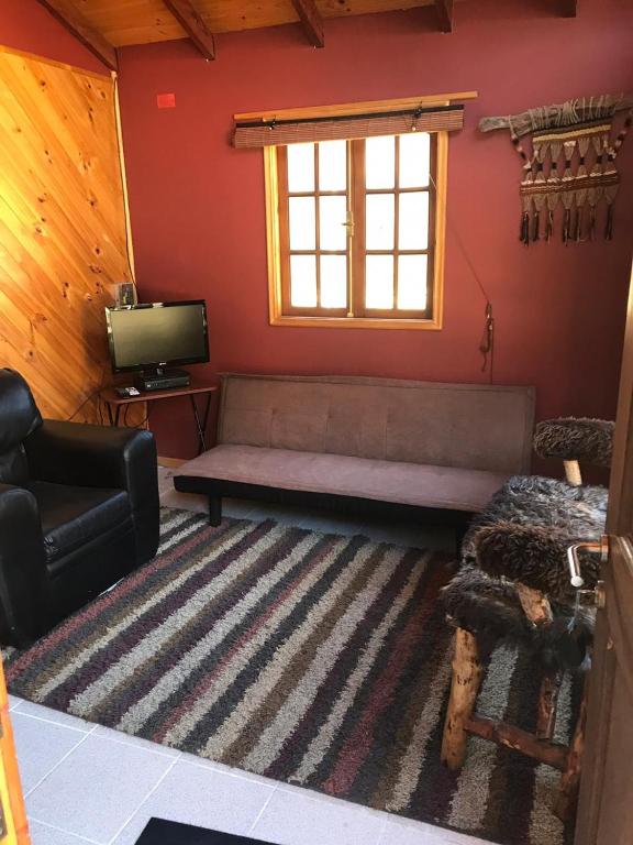 Oleskelutila majoituspaikassa Apart Hotel y Cabañas Valle Exploradores