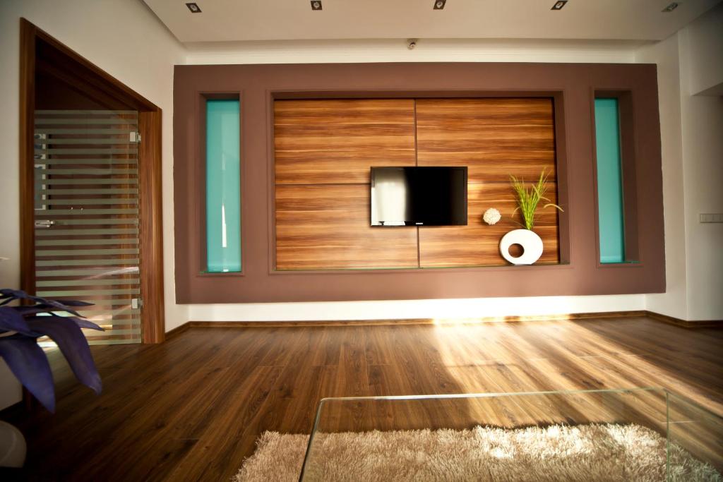 TV a/nebo společenská místnost v ubytování Hotel Confort