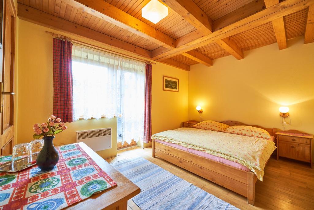 Postel nebo postele na pokoji v ubytování Penzion Pažický