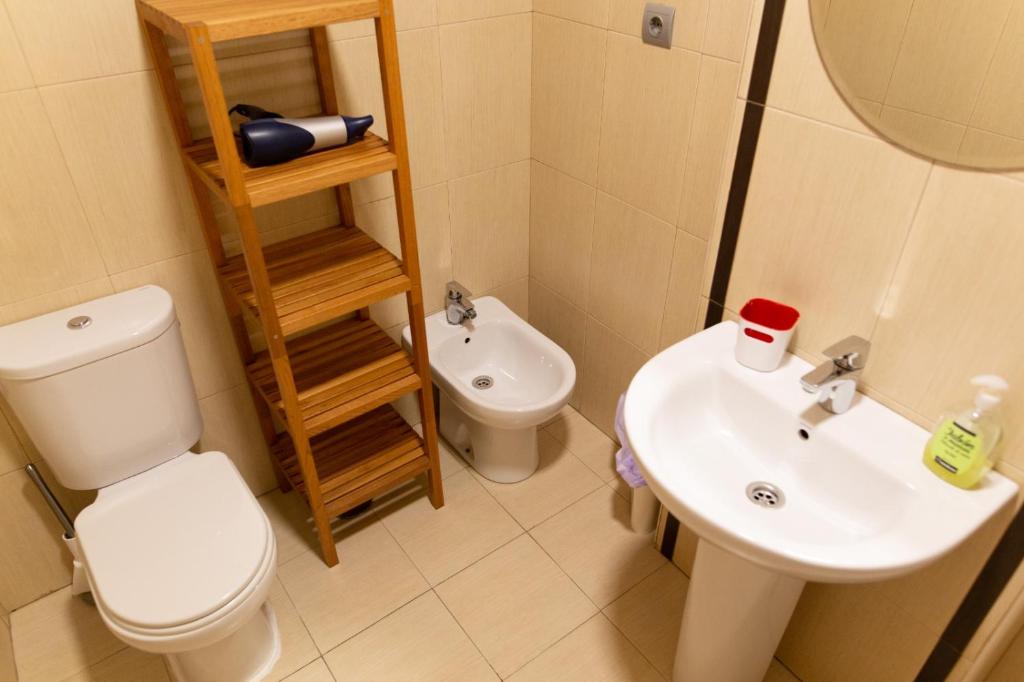 Koupelna v ubytování Apartamentos Chuita Playa