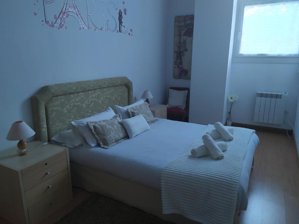 Postel nebo postele na pokoji v ubytování Apartamento Gabierrota
