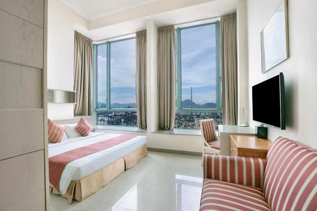Sjónvarps- og/eða afþreyingartæki á Rambler Oasis Hotel