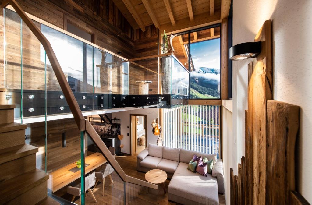 Posezení v ubytování Chalet´s Alpenjuwel
