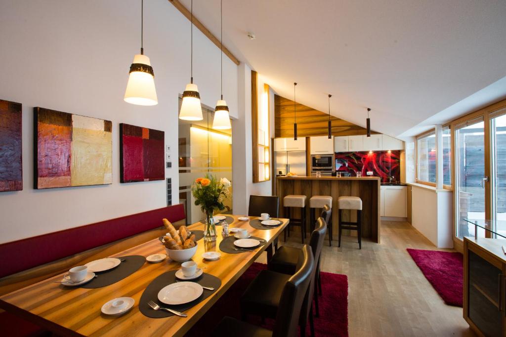 Posezení v ubytování Alpenappartement Bergkönig