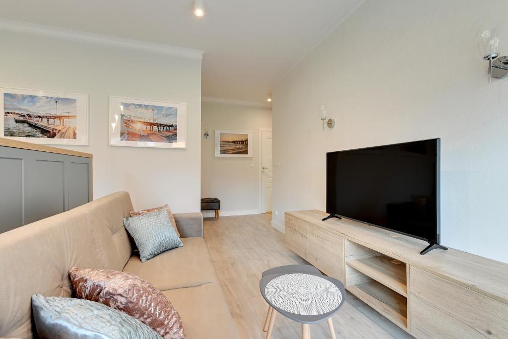TV a/nebo společenská místnost v ubytování Comfort Apartments Rajska