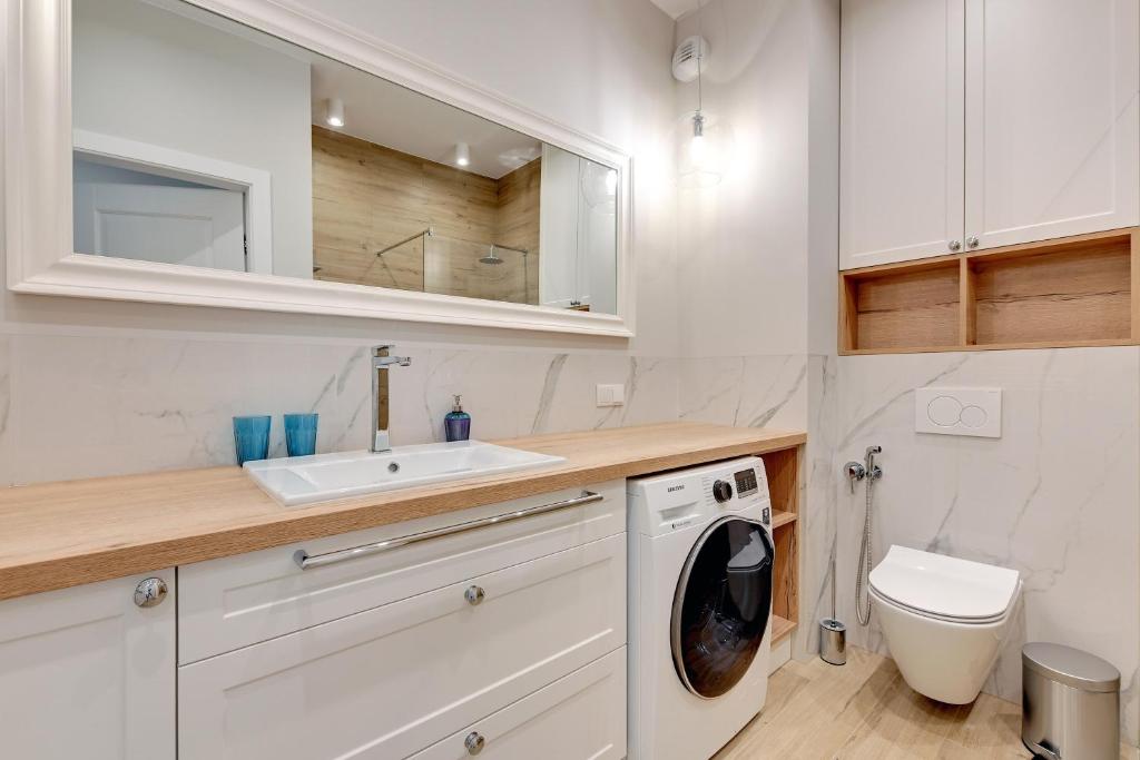 Koupelna v ubytování Comfort Apartments Rajska