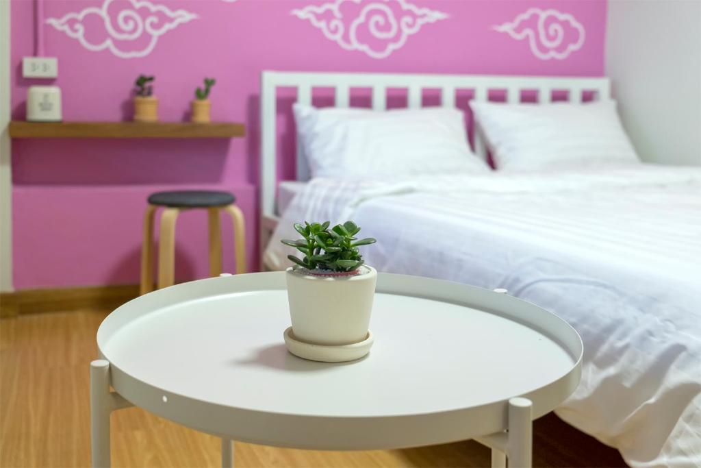 Postel nebo postele na pokoji v ubytování BED Friends Poshtel