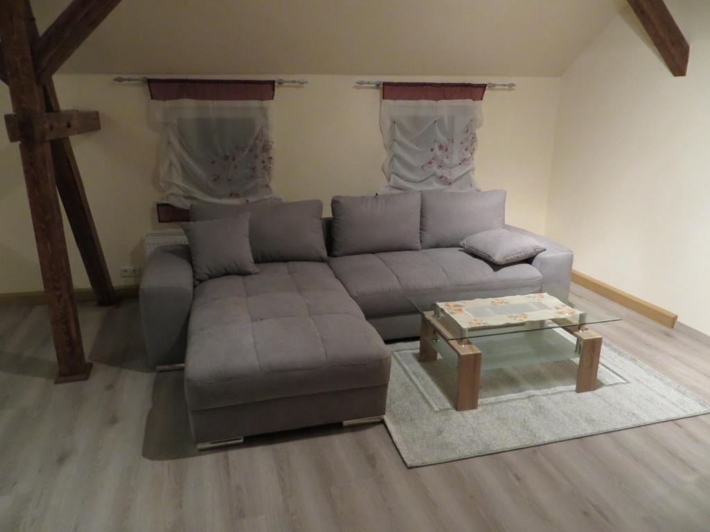 Posezení v ubytování Ferienwohnung & Zimmervermietung Wolf