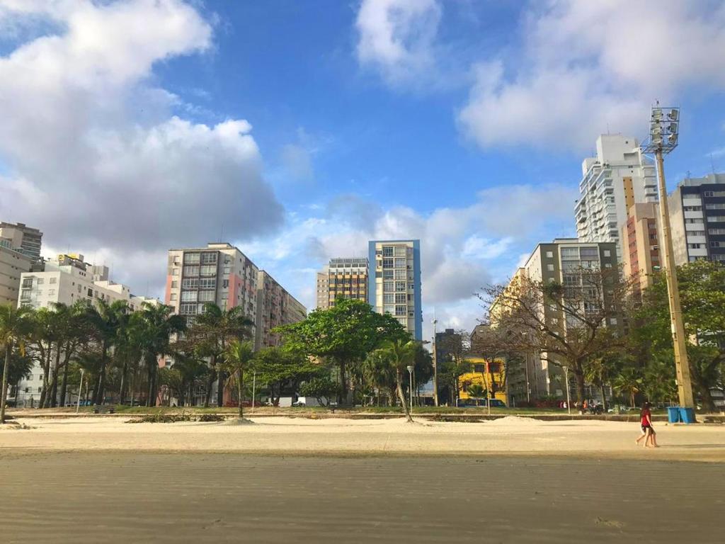  Kitnet de frente pra praia Santos