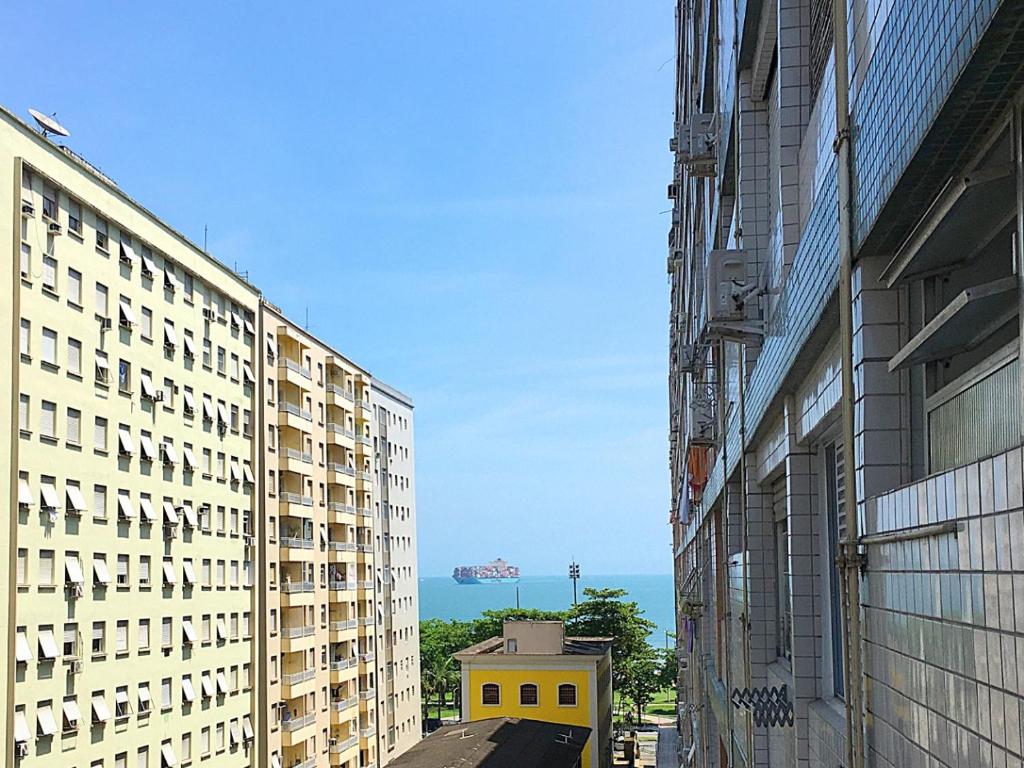  Kitnet de frente pra praia Santos