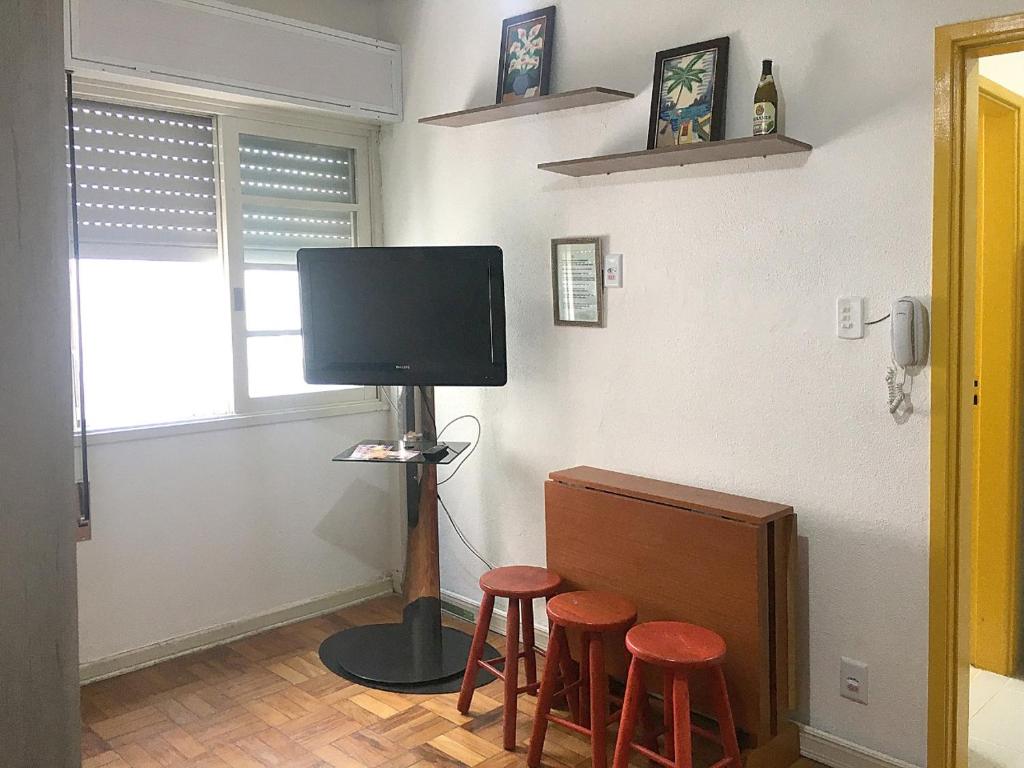  Kitnet de frente pra praia Santos