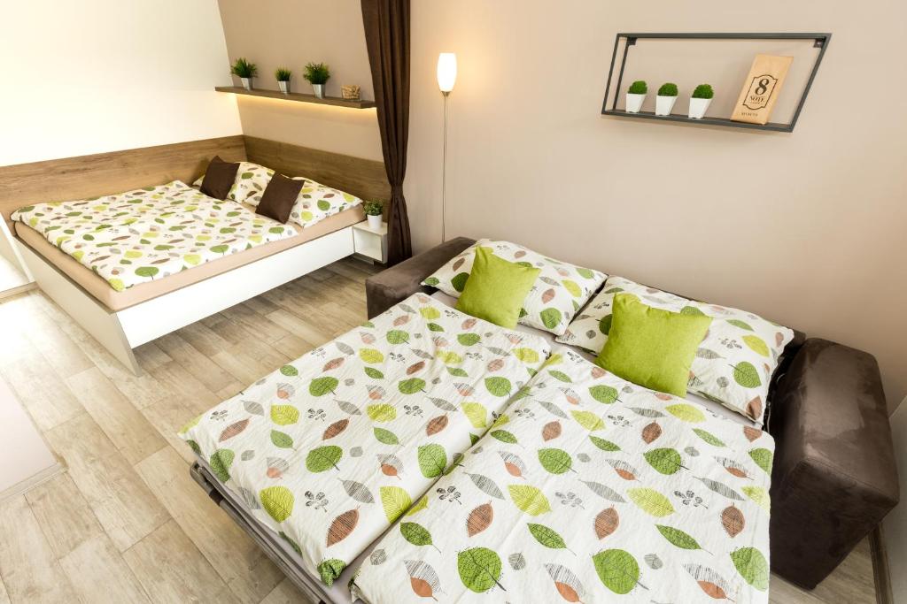 Postel nebo postele na pokoji v ubytování Apartmány Stožec - Nella Premium