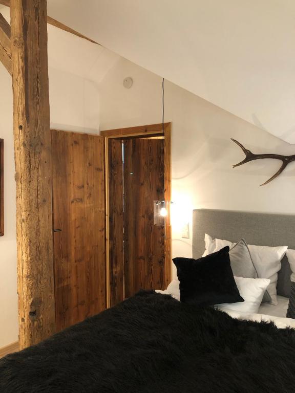 Voodi või voodid majutusasutuse Seehaus am Hallstätter See toas