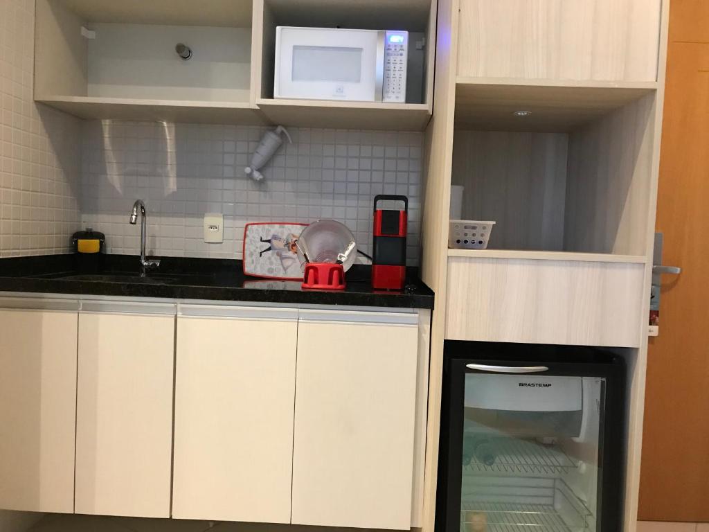 Kuchyň nebo kuchyňský kout v ubytování Boulevard Residencial