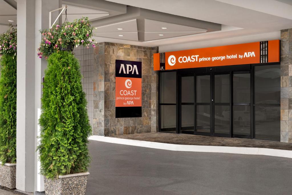 a rendering of a lobby with a building at Coast Prince George Hotel by APA in Prince George