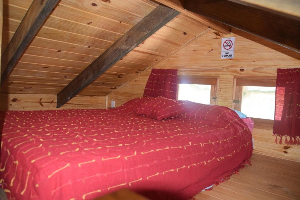 Postel nebo postele na pokoji v ubytování Cabaña Picaflores