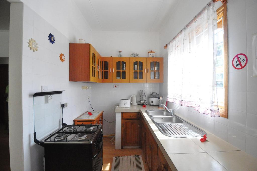 Kuchyň nebo kuchyňský kout v ubytování Acquario Guesthouse