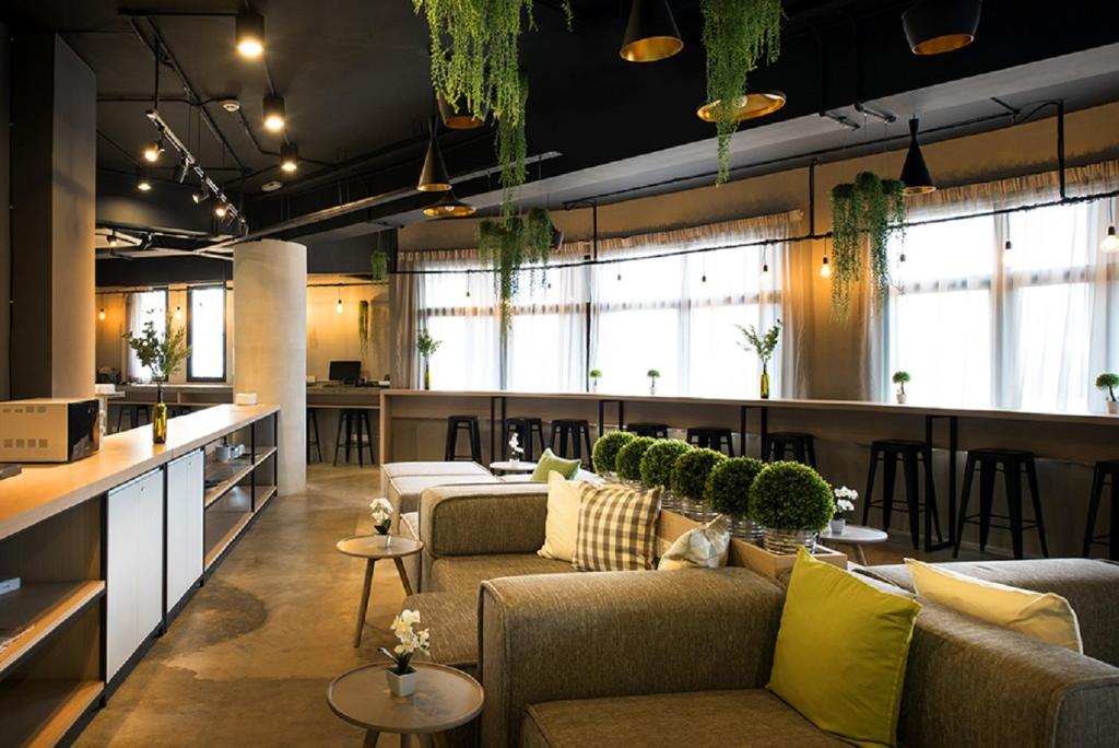 Posezení v ubytování Tido Hostel Penang