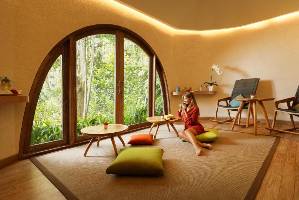 Posezení v ubytování Padma Resort Ubud
