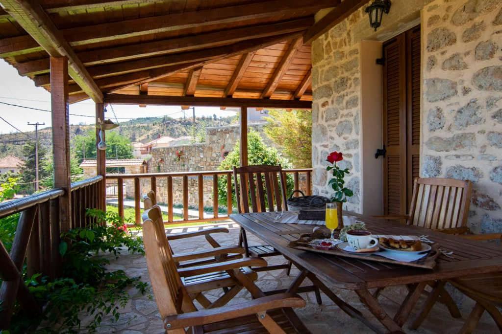 Traditional Stone Home with view