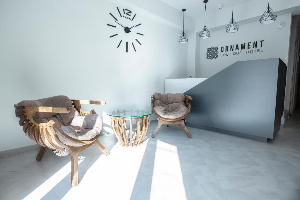 Posezení v ubytování Ornament Boutique Hotel