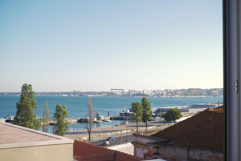 a view of the water from a building at Lisbon Alfama Tagus in Lisbon