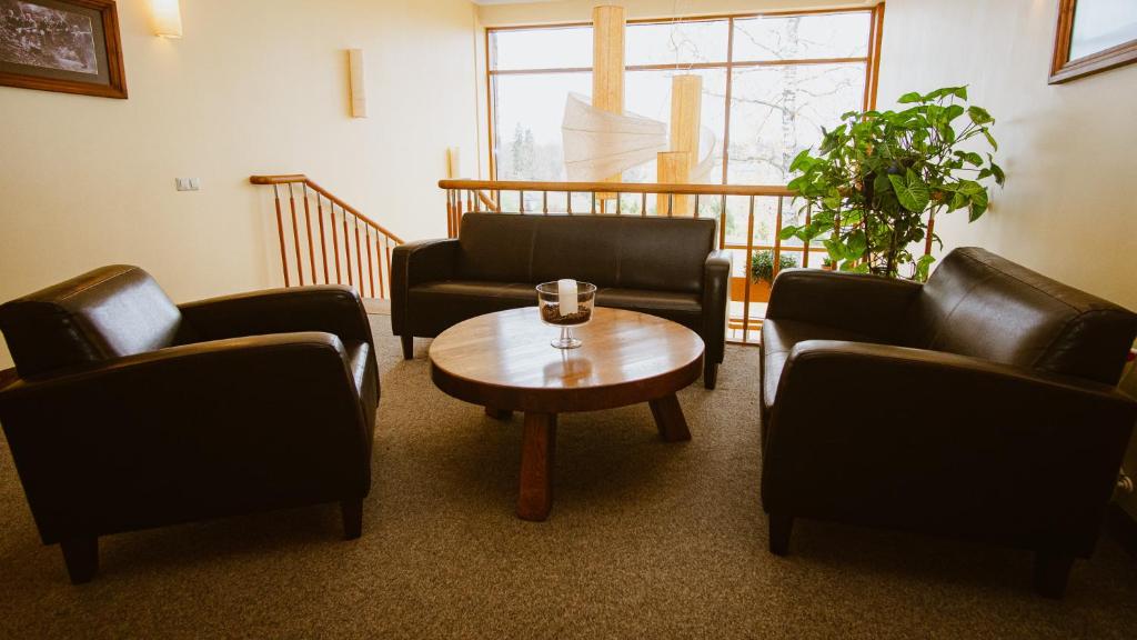 Posezení v ubytování Kaķītis hotel & spa