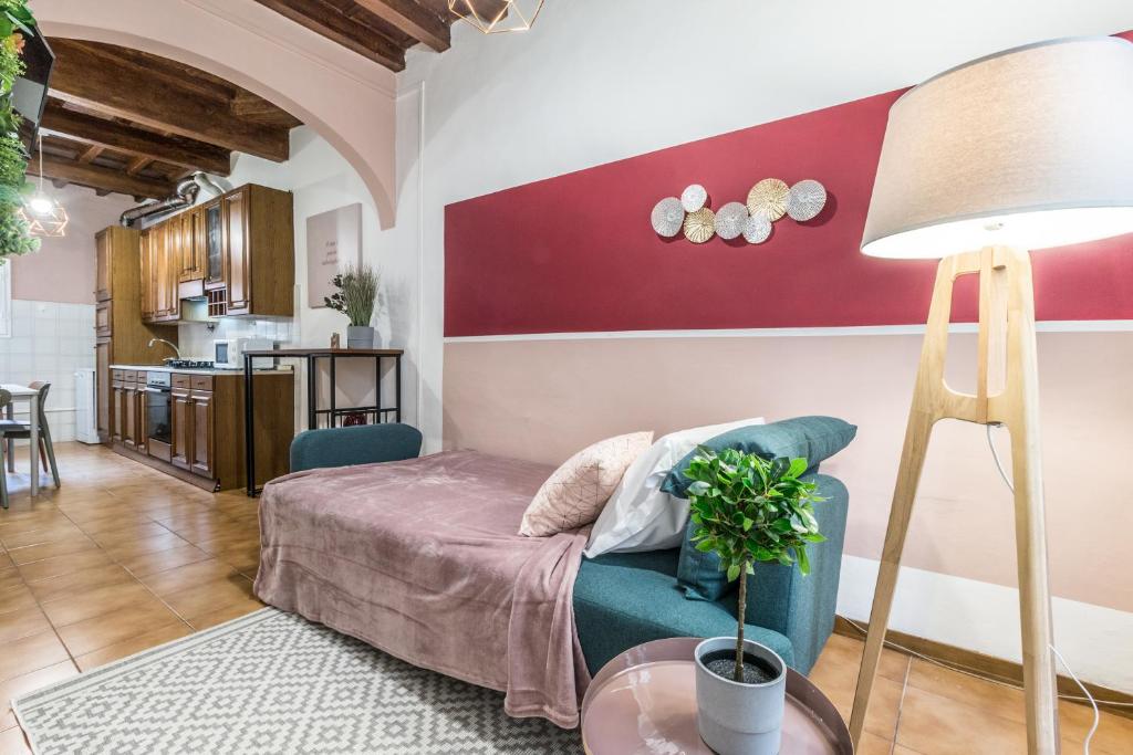 Część wypoczynkowa w obiekcie Wine Apartments Florence Sangiovese
