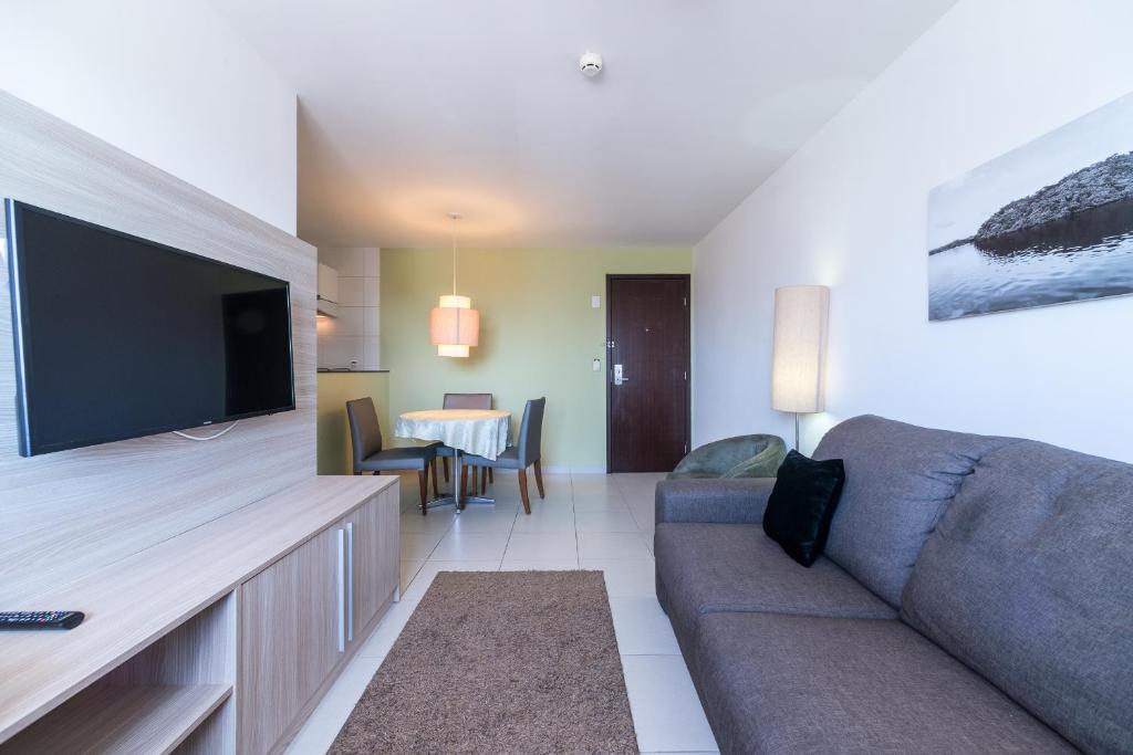  NOB2104 Excelente Flat em Boa Viagem com 2 quartos