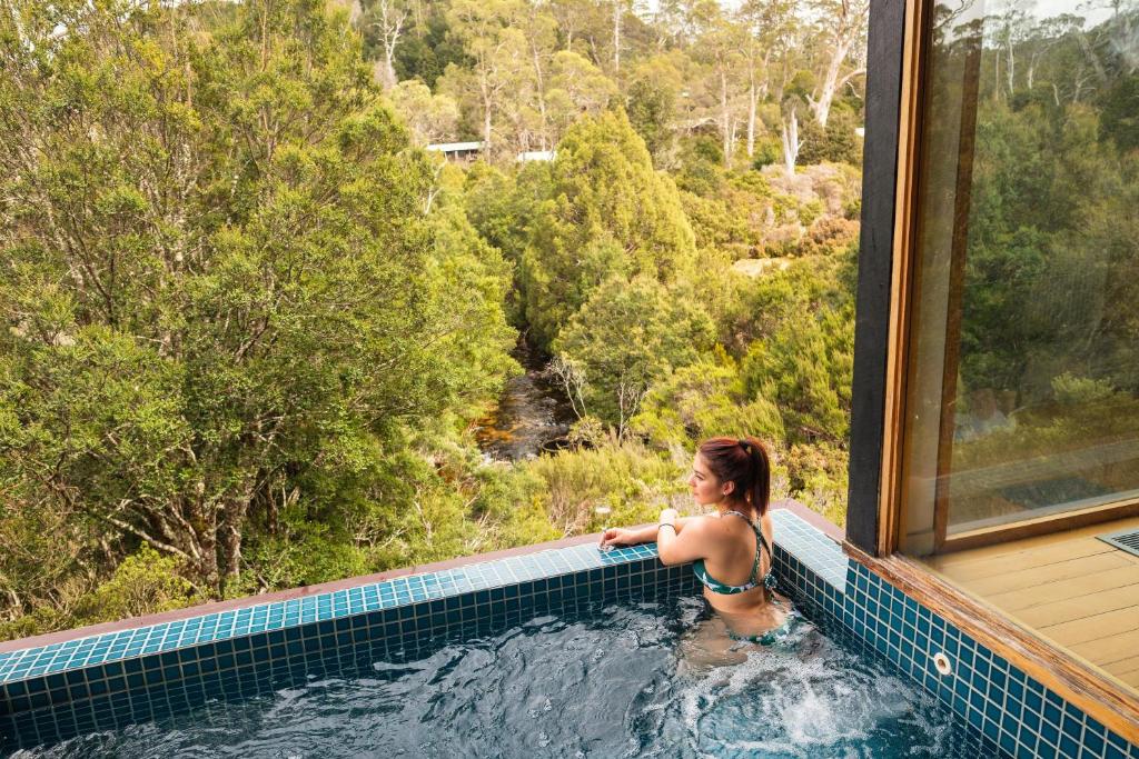 Bazén v ubytování Peppers Cradle Mountain Lodge nebo v jeho okolí