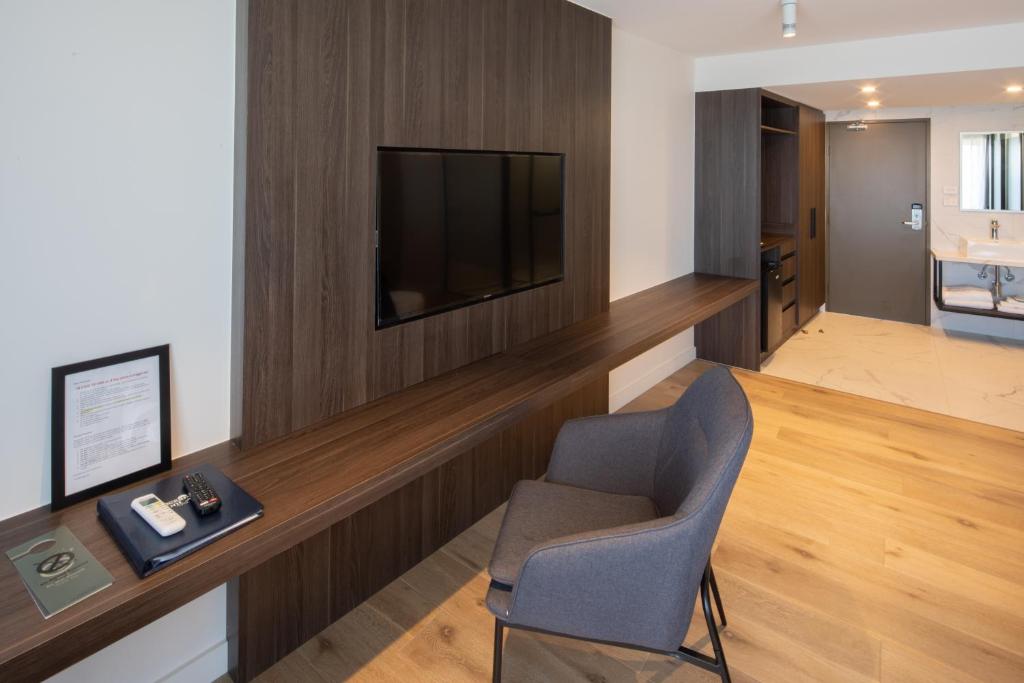 TV o dispositivi per l'intrattenimento presso Ocean Front Motel
