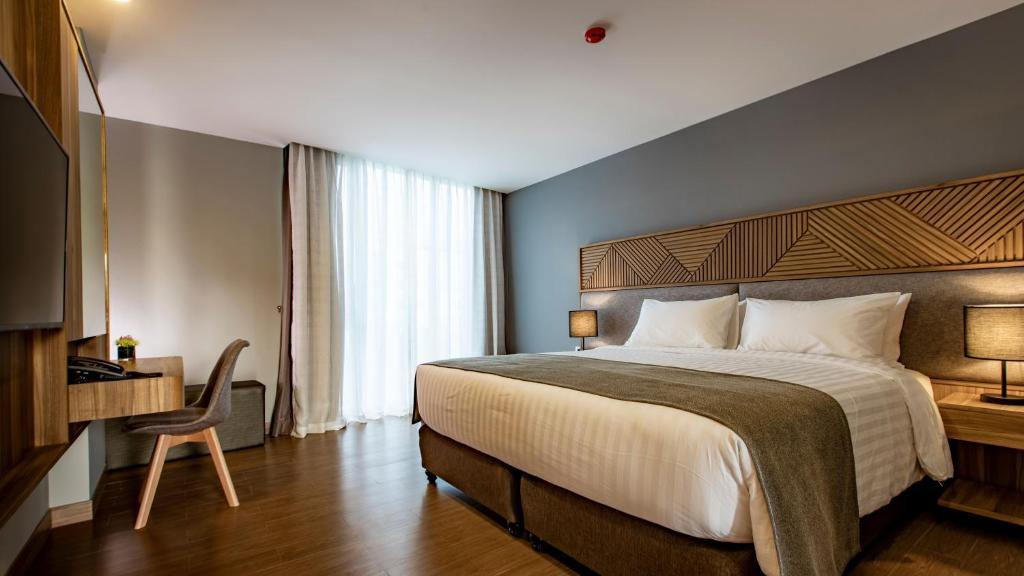 Canalis Suvarnabhumi Airport Hotelにあるベッド