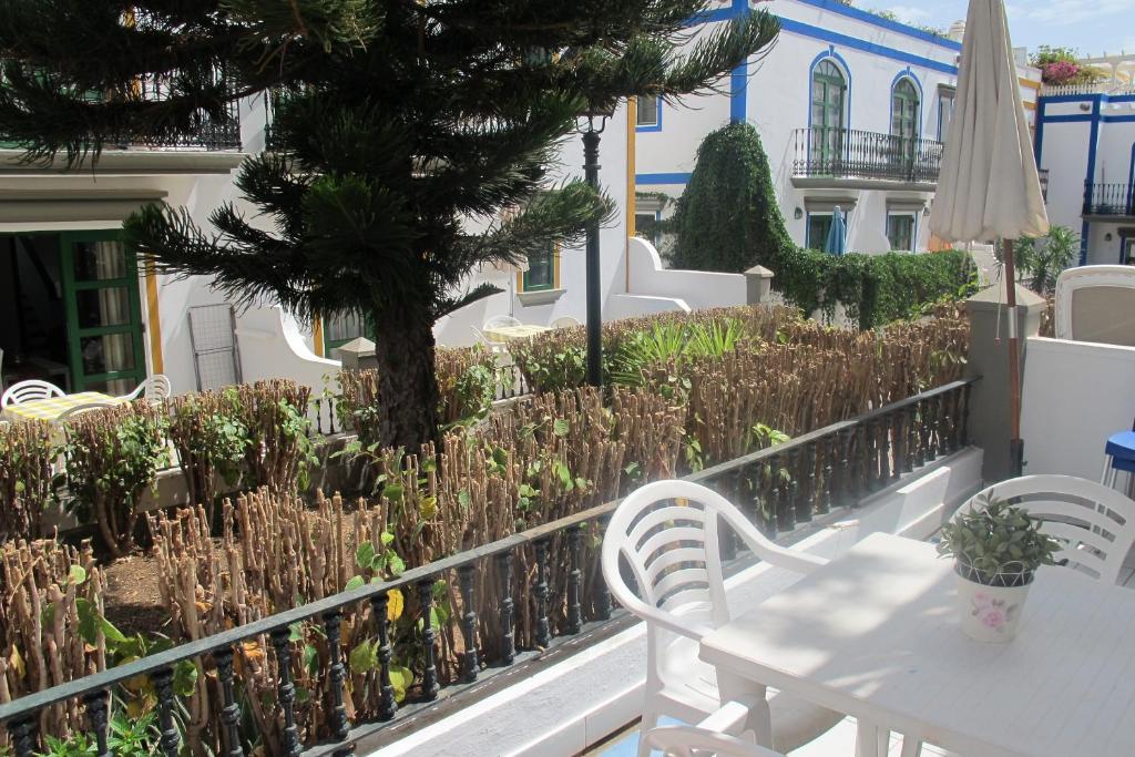 Balkón alebo terasa v ubytovaní HarbourPlaya de Mogan
