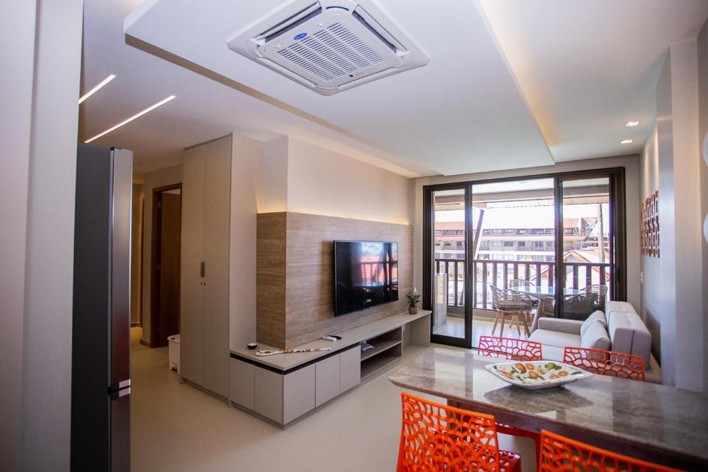  OKA BEACH FLAT ACONCHEGANTE EM PORTO DE GALINHAS