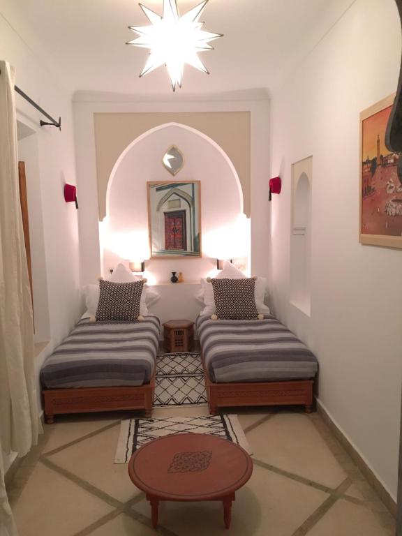 Posezení v ubytování Riad Dar Kasal