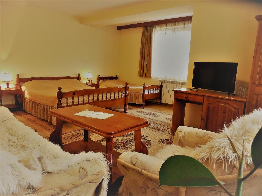 TV a/nebo společenská místnost v ubytování Boyadjiyski Guest House