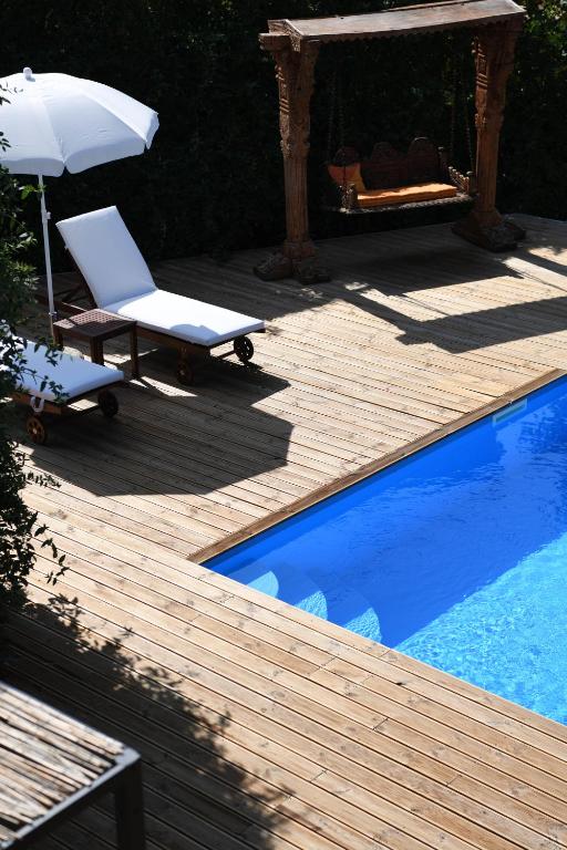 Bazén v ubytování Serenity Luxury Villa, Skiathos nebo v jeho okolí