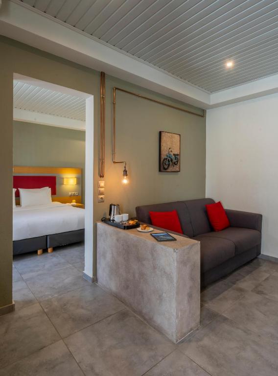Postel nebo postele na pokoji v ubytování Kastalia Boutique Hotel