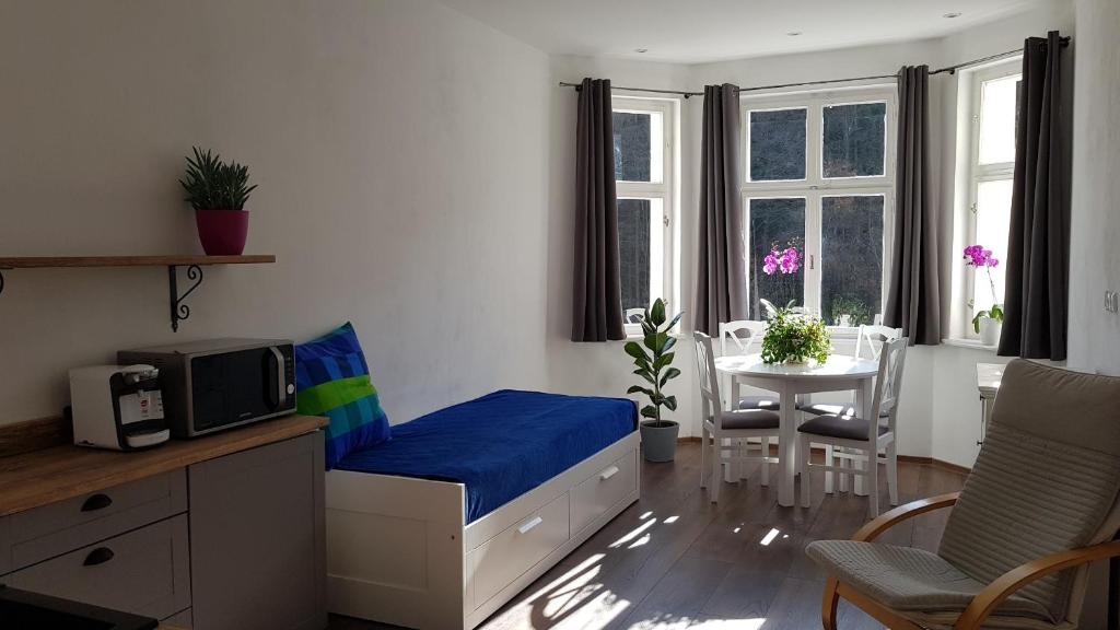 Kuchyň nebo kuchyňský kout v ubytování Ubytování v soukromí - Apartmán MERAN