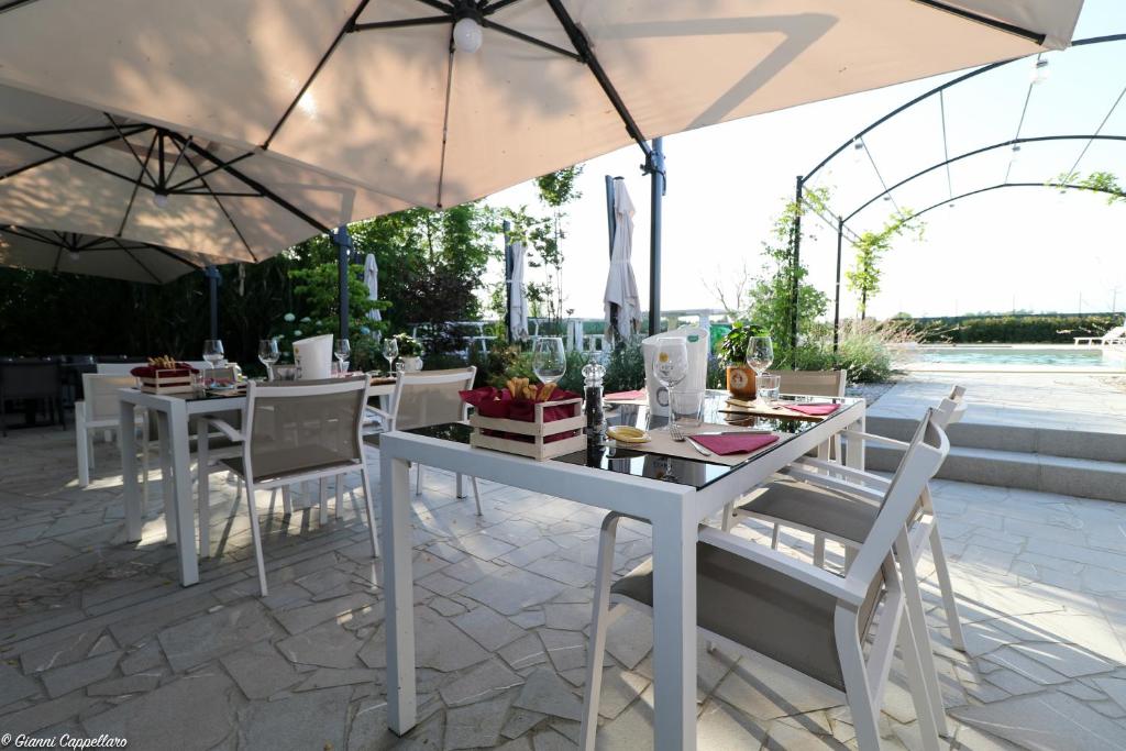 Restaurace v ubytování B&B La Corte Dei Vizi