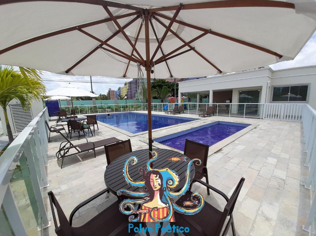  Apartamento completo na praia de Ponta de Campina - Polvo Poético