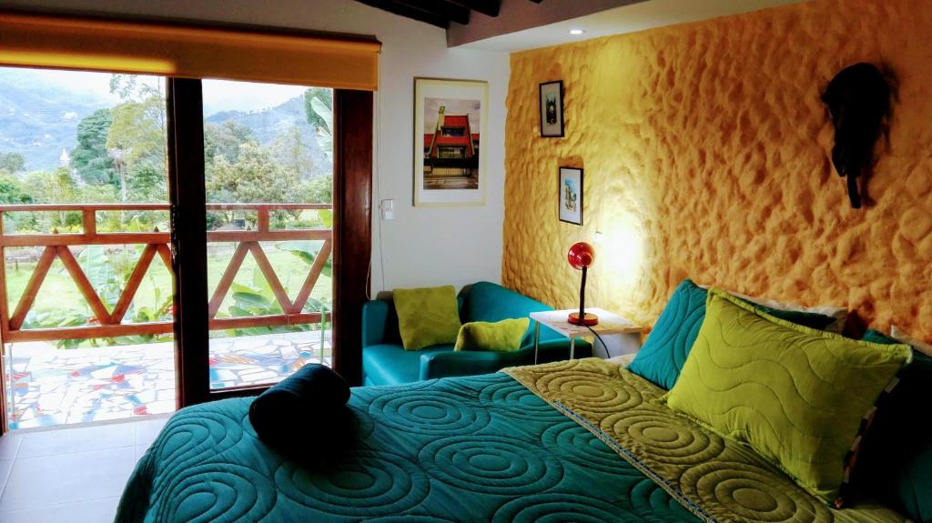Postel nebo postele na pokoji v ubytování Coliving LA BOIRA