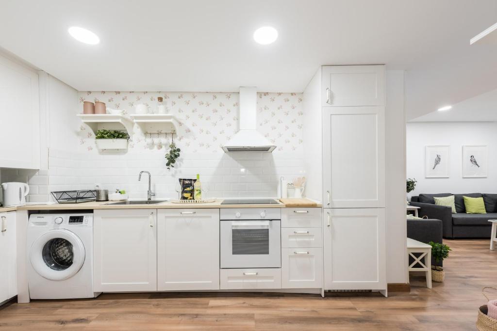 Apartment Sol Gran Vía的厨房或小厨房