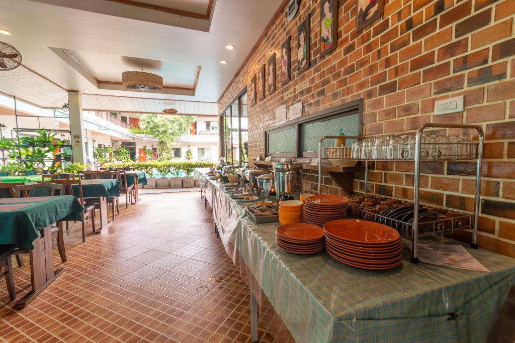 Restaurace v ubytování Medio De Pai