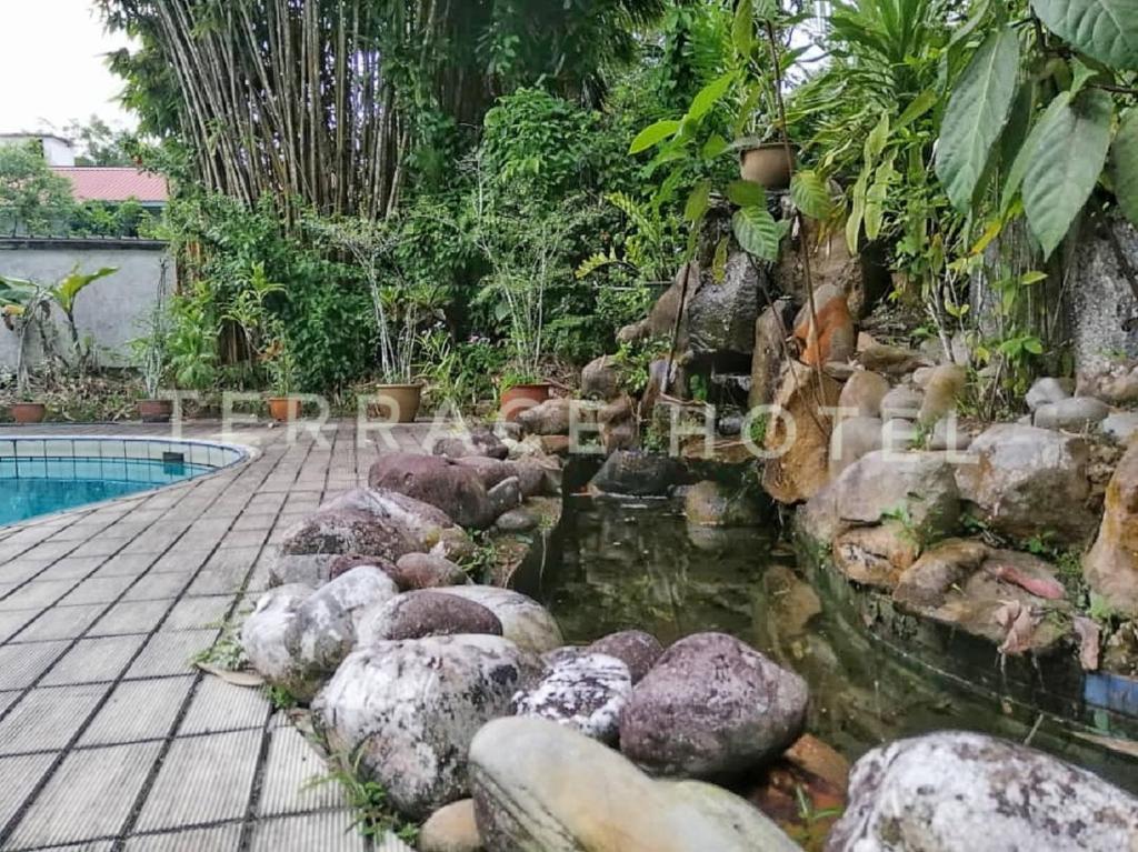 Bazén v ubytování Terrace Hotel nebo v jeho okolí