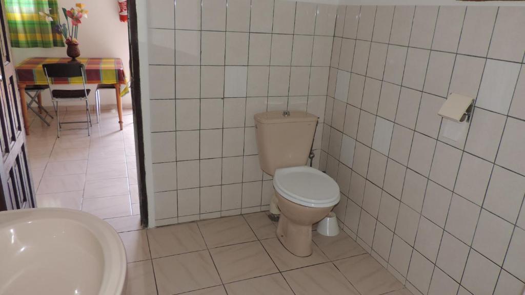 Koupelna v ubytování Chez Régine