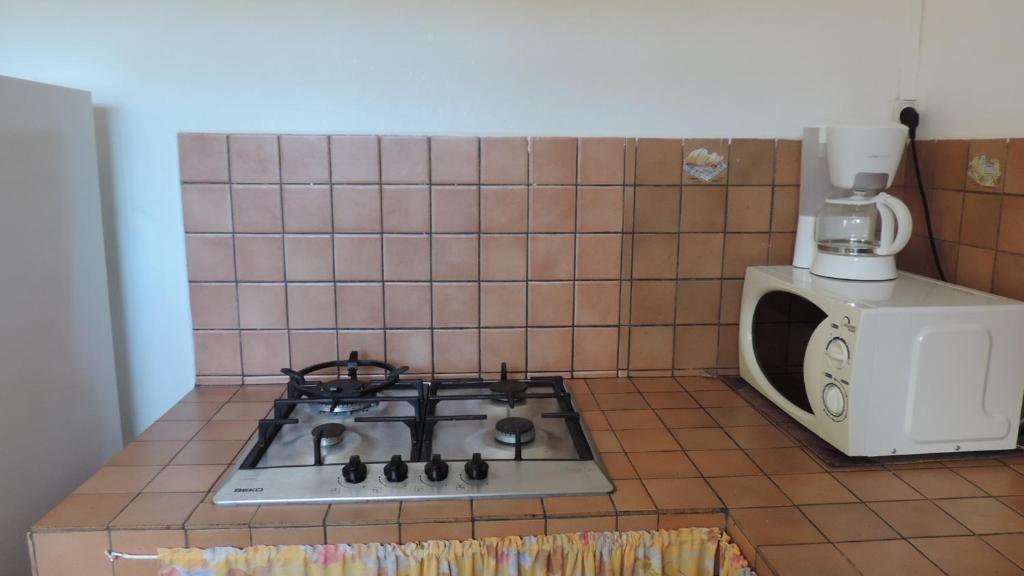 Kuchyň nebo kuchyňský kout v ubytování Chez Régine
